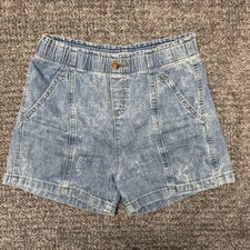 Signature By Levi Strauss  Co Girls High-Rise 3  Shorts Loose Fit Size L Blue