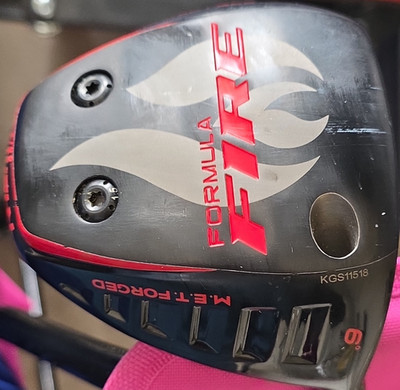 Krank Golf Formula Fire 9° Driver 1-Wood RH Stiff Graphite Shaft Titanium Head