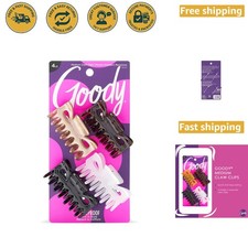 4 Count SlideProof Claw Clips - Elegant Neutral Hair Accessories for Everyone