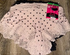 Maidenform 3-Pair Women's Hipster Underwear Modal Blend Lace Trim L