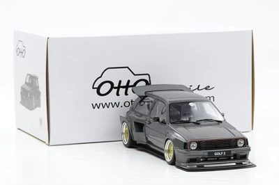 OTTOmobile 1:18 Volkswagen Golf II GTI Khyzyl Saleem Ascot Grey NEUF OT476 - Photo 1/4