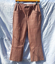 Liverpool Los Angeles Stella Kick Flare Houndstooth Pants Stretch Pockets 4