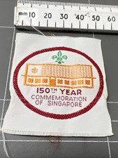 VINTAGE BOY SCOUTS PATCH POWELL CUBS VENTURER JAMBOREE SINGAPORE 150th YEAR