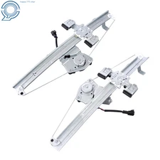 2x Window Regulator w/ Motor Rear Left & Right For Silverado Sierra 1500 2500HD