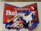 🔥 VINTAGE Budweiser Bud Formula Dragster Metal Tin Sign Beer Bar Mancave Nascar