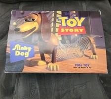 Disney Toy Story Slinky Dog Pull Toy Vintage w/ Box