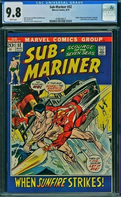 Sub-Mariner #52 Cgc 9.8 White Pages 1972