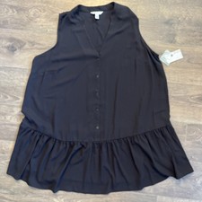 Nine West Black Dress 2X New With Tags A010