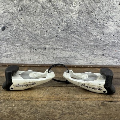 Campagnolo ビンテージ ペダル イタリア製 Vintage Campagnolo Clipless Road Bike Pedals 9/16 White Pair 440g