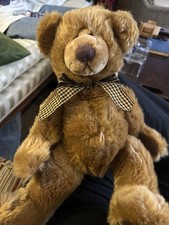 Russ Brown Geoffrey Bear 15  Plush Stuffed Animal Excellent Used Condition
