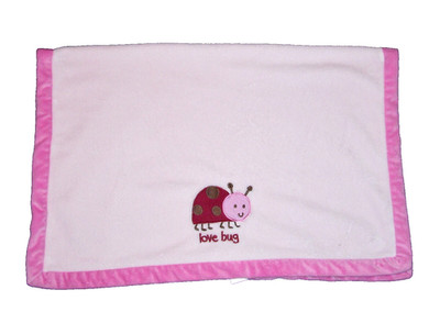 Carters Pink Lady Love Bug Baby Blanket Ladybug Corduroy Security Lovey