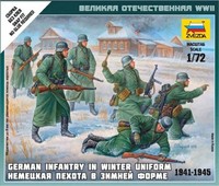 Zvezda 6198 - 1/72 Wargame Addon Deutsche Infanterie (Winteruniform) - Neu