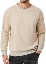 Men's Crewneck Sweatshirt Casual Geometric Texture Sweatshirts Pullover Shirts