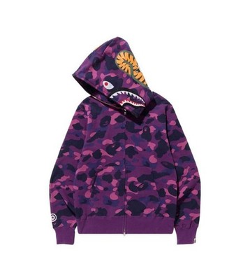 トップス BAPE COLOR CAMO SHARK FULL ZIP HOODIE A BATHING APE® Art Camo Shark Full Zip Hoodie | Bape official