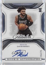 2022-23 Panini Flawless Rookie Auto 6/25 David Roddy #RA-DVR Auto 3d3