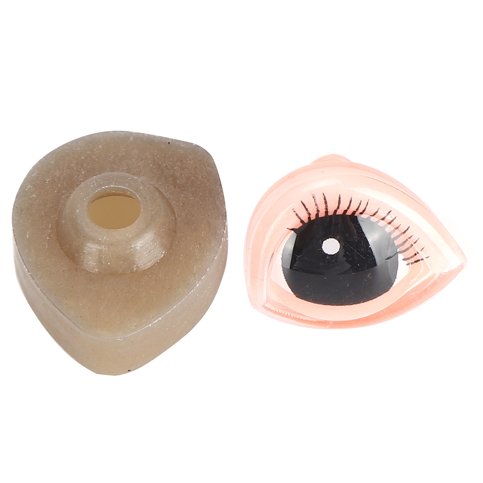 10 Set Doll Eyes Plastic Triangular 3‑Dimensional Eyelashes Cartoon Eyeball Toy