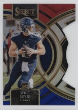 2023 Panini Select Premier Level Red & Blue Prizm Die-Cut Will Levis Rookie RC