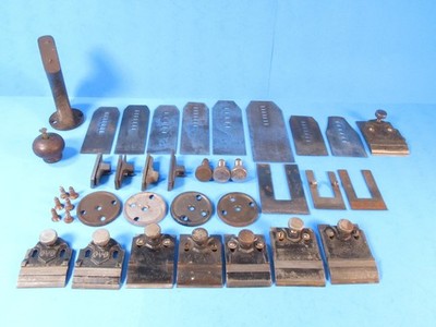 parts lot for Gage & Stanley Gage & OVB transitional wood planes caps irons more