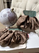 Kristin Ess Hair: The Oversized Satin Scrunchie Cheetah -2 Pk. New! K3