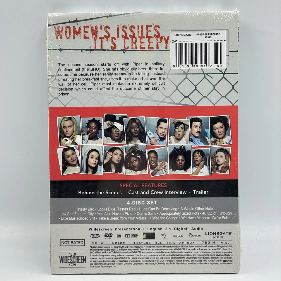 Orange Is The New Black [DVD] Season Two • New & Sealed  **US Import Region 1** - Image 2 of 2