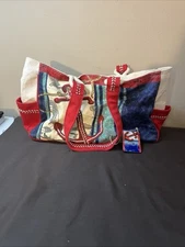 PAUL BRENT Sun ‘N’ Sand BEACH BAG ANCHOR CANVAS TOTE Purses lightly Used