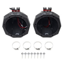 2Pcs 6.5" Speaker Pods Cage Enclosures 1.5-2'' for UTV ATV Polaris RZR Can Am