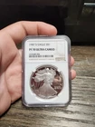 1987-S $1 PROOF AMERICAN SILVER EAGLE, 1 OZ .999 NGC PF-70 ULTRA CAMEO!