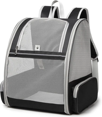 Cat Backpack Small Dogs Foldable Breathable with Strap KM06