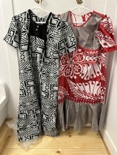 2 Vintage Handmade Hawaiian Muumuu Size M