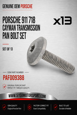 Porsche 911 718 Cayman Transmission Pan Bolt SET Genuine PAF009388