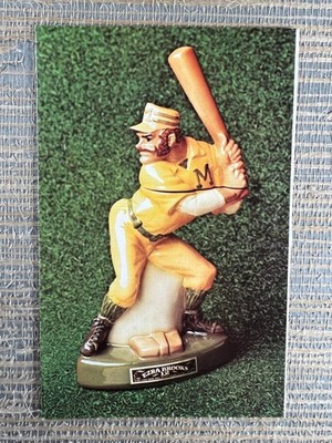 Baseball Hall of Fame Slugger Ezra Brooks Whiskey Decanter Vintage Postcard