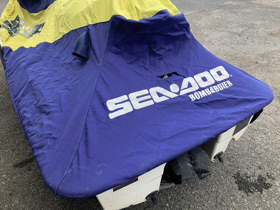 1996-2002 Sea-Doo GTX OEM Blue/Yellow PWC Storage Cover 97 98 99 00 01 - Image 4 of 4