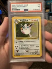 PSA 7 Wigglytuff Holo 19/130 Base Set 2 Pokemon Card 2000 W Head Swirl