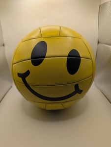 Happy Smiley Face Volleyball 8” Yellow Sports