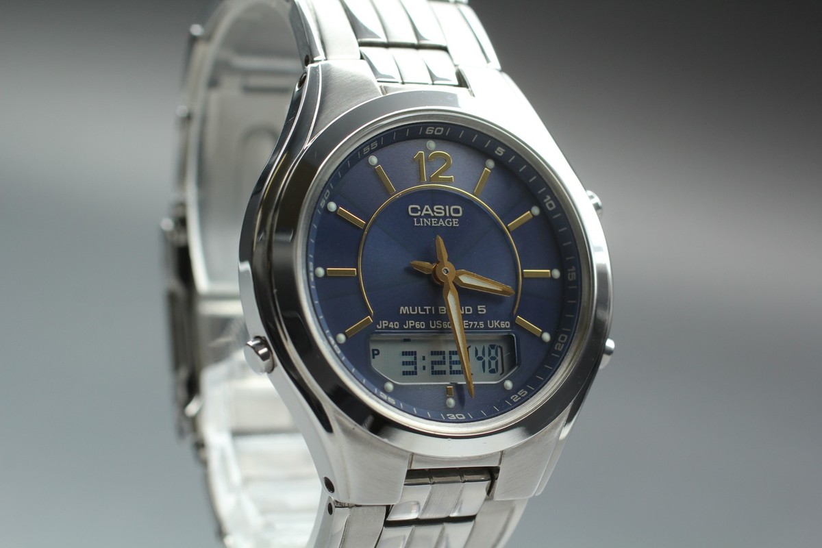 CASIO LINEAGE MULTI BAND 5 電波ソーラー メンズ腕時計 LIW-M610 