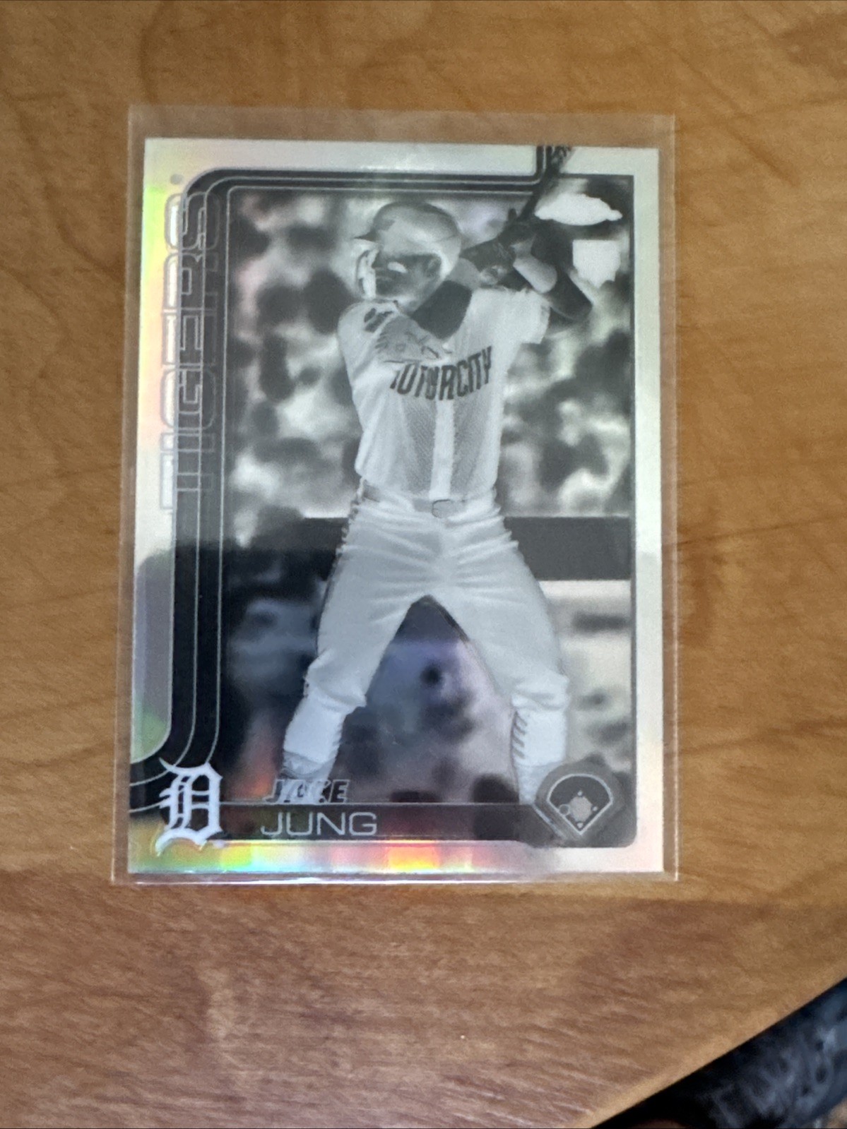 Jace Jung RC 2025 Topps Chrome #225 Negative Refractor SP Detroit Tigers