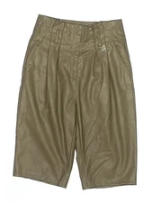 Love, Whit by Whitney Port Women Green Khaki Shorts 2