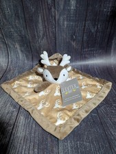 LEVTEX Brown DEER Baby Security Blanket Lovey Antlers Hunting Soft Plush NWT
