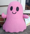 New Flocked Pink Ghost Statue.  Halloween Decor. 9" Tall. 2x — photo 1