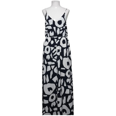Ann Taylor Loft, Maxikleid, Größe: M, Schwarz/Weiß/Mehrfarbig, Polyester #EHB