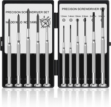 11pc Precision Screwdriver Set Mini Phillips Slotted Tool Kit Watch Glass Repair