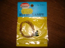 Model Power 393 Bulbs  3.5 VOLTS  NEW   NIP
