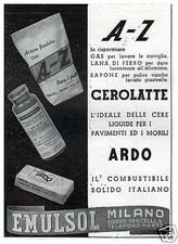 PUBBLICITA' 1942 EMULSOL PRODO…