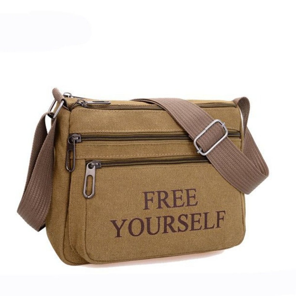 Travel Men's Crossbody Bag Canvas Luxury Messenger Bags New Men