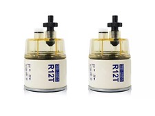 2pcs Spin-on Fuel Filterwater Separator 120at R12t For Marine Car Boat