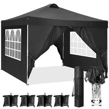 SANOPY 10' x 10' Straight Leg Pop-up Canopy Tent Instant Outdoor, Carrying Bag