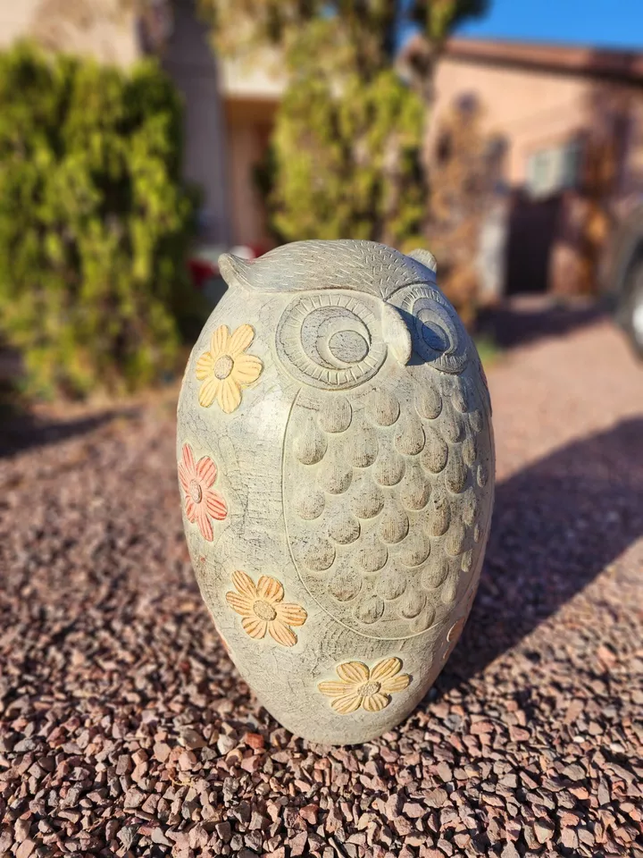Vintage 2-Sided Owl Yard Decor  - Image 2 of 4