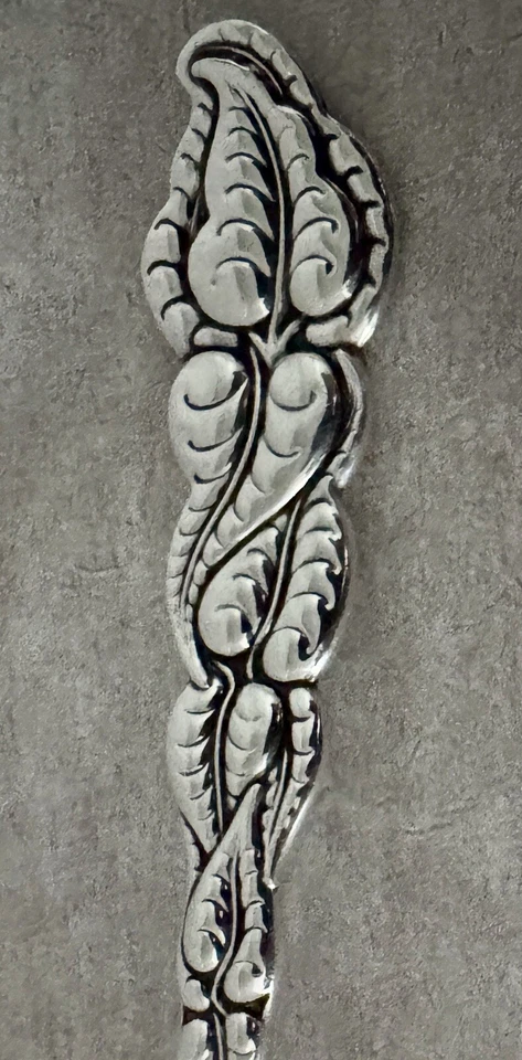 TIFFANY AILANTHUS PAT. STERLING SILVER 11” OYSTER SOUP LADLE SCALLOP SHELL BOWL - Image 2 of 4