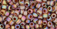 8/0, Toho Seeds, 177F, Trans-Rainbow Frosted Smoky Topaz, 10 g, TR-08-177F