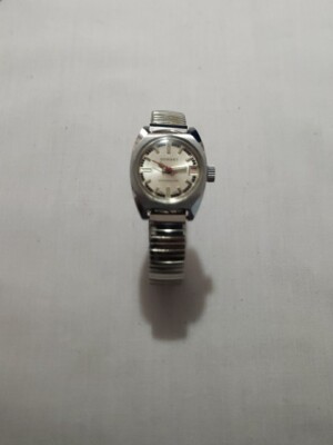 Dorset Vintage Watch Silver-Toned Shock Resistant Swiss Date Analog Working